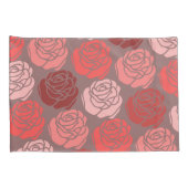 Bed van Rozen, zwart-wit, roze Kussensloop (Achterkant-Rechts)
