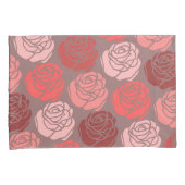 Bed van Rozen, zwart-wit, roze Kussensloop (Voorkant-Rechts)