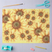 Bed van Zonnebloemen Decoupage Tissuepapier (Craft)