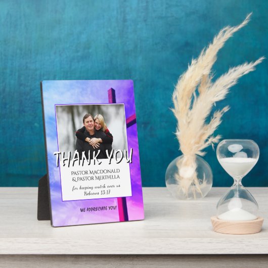 BEDANK JE PASTOR Foto Fotoplaat (Zijkant)