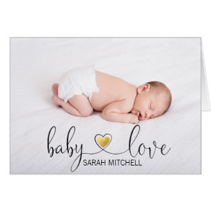 BEDANK U Baby Love Shower Gold   FOTO + TEKST