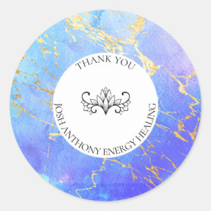 *~* BEDANK U Lotus Nebula Galaxy Universe AP3 Ronde Sticker