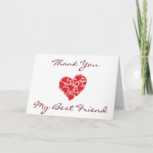 "BEDANK U" MET HEARTFELT-BERICHT DANK U MET DE KAA BEDANKKAART (Voorkant)