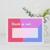 Bedank zelf iemand bedankkaart (Staand voorkant)