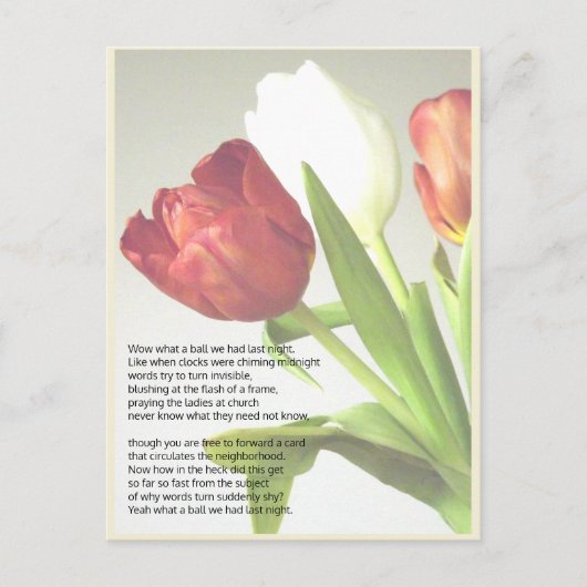 bedankbericht/herinneringsbericht briefkaart (Voorkant)