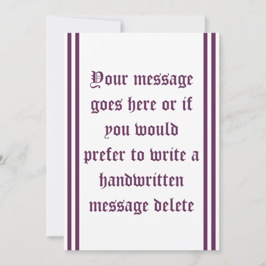 bedankbrief met lijsterbes kaart (Achterkant)