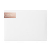 BEDANKFUL ROOS GOLD Thanksgiving Adresetiketten (Voorkant)