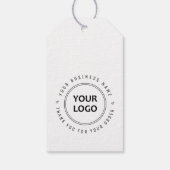 bedankje aangepaste logo bedrijf cadeaulabel (Achterkant)