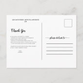 Bedankje voor afstuderen Briefkaart (Achterkant)