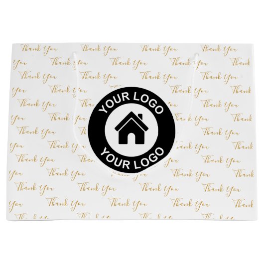 Bedankje Zakelijk Logo Grote Cadeautas (Voorkant)