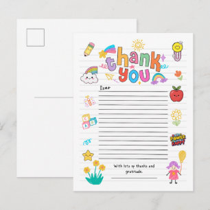 Bedankkaart Briefkaart