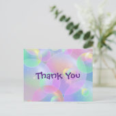 Bedankkaart - Bubbelontwerp Briefkaart (Staand voorkant)