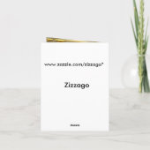 Bedankkaart Elegant Coffee Zwart Goud (Achterkant)