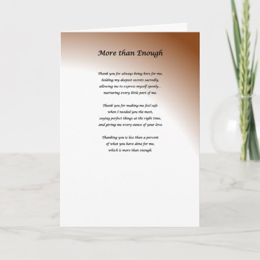 Bedankkaart Kaart (Voorkant)