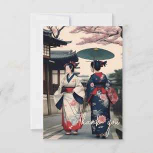 Bedankkaart – Kyoto Kimono Lente Wandeling