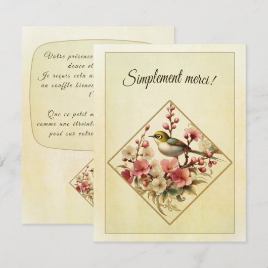 bedankkaart (Nederlands) (Voorkant / Achterkant)