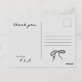 Bedankkaart, Postkaart leeg (Achterkant)