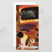 Bedankkaart - Vintage auto (Voorkant / Achterkant)