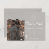 Bedankkaart voor kleding briefkaart (Voorkant / Achterkant)