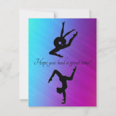 Bedankkaart voor Turnen Verjaardagsfeestje (Achterkant)