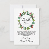Bedankkaartjes Cactus Krans Feestelijke Bruiloft Bedankkaart (Voorkant)