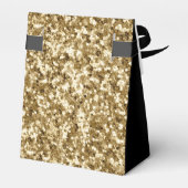 Bedankt 21e verjaardag Gouden Glitter Monogram Bedankdoosjes (Achterkant)