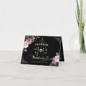 Bedankt a Boo Gothic Skeleton Mobiel Baby shower (Voorkant)