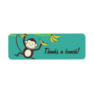 Bedankt a Bunch, apenlabels Etiket