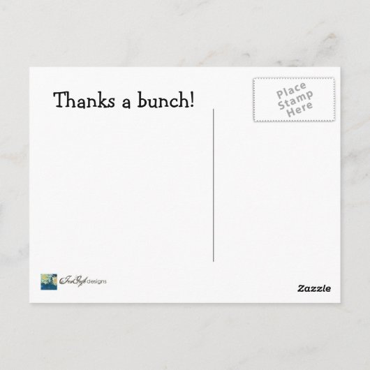 Bedankt a Bunch--Dank U Briefkaart (Achterkant)