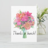 Bedankt A Bunch Floral Bouquet (Staand voorkant)