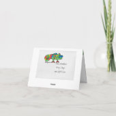 Bedankt a Chameleon Bedankt Opmerking Kaarten (Achterkant)