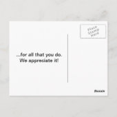 Bedankt A Latte Art Hearts Briefkaart (Achterkant)