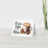 Bedankt A Latte Coffee Referral (Voorkant)