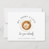Bedankt a Latte for Referals Real Estate (Voorkant)