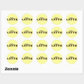 Bedankt A Latte Ronde Sticker (Vel)