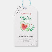 Bedankt A Melon | Watermelon Birthday Dank u Cadeaulabel (Voorkant)
