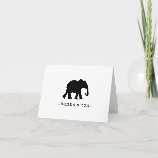 Bedankt a Ton - Funny Elephant - Hartelijk dank (Voorkant)
