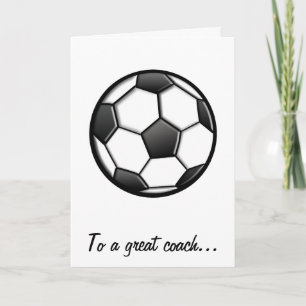 Bedankt aan een Voetbal coach voor een Groot