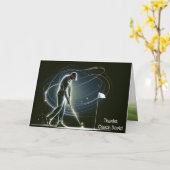 Bedankt aan Golfing Coach Kaart (Gele Bloem)