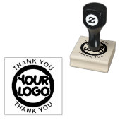 Bedankt Aangepaste Logo en tekst Rubberstempel (Gestempeld)