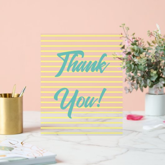 Bedankt Acryl Bord (Huwelijk)