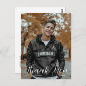 Bedankt afstudeer ansichtkaart briefkaart (Voorkant / Achterkant)