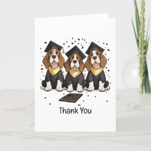 Bedankt Afstuderen Basset Hound Dogs