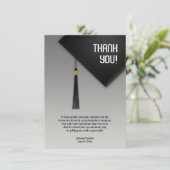 Bedankt Afstuderen zwart Pet (Staand voorkant)