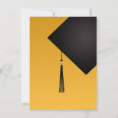 Bedankt Afstuderen zwart Pet Kaart (Achterkant)