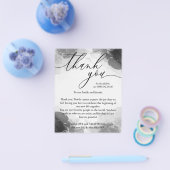 Bedankt aquarel handtekening aangepaste foto's flyer (Enkel)