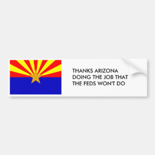 Bedankt Arizona Bumpersticker
