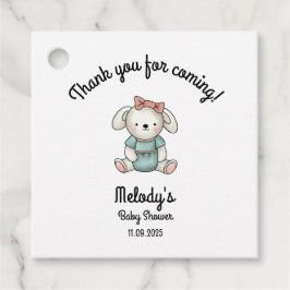 Bedankt Baby Girl Teddy Bedankjes Labels