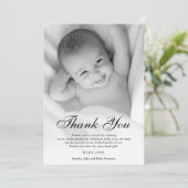 Bedankt Baby shower Aangepaste foto (Staand voorkant)