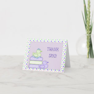 Bedankt Baby shower Ducks